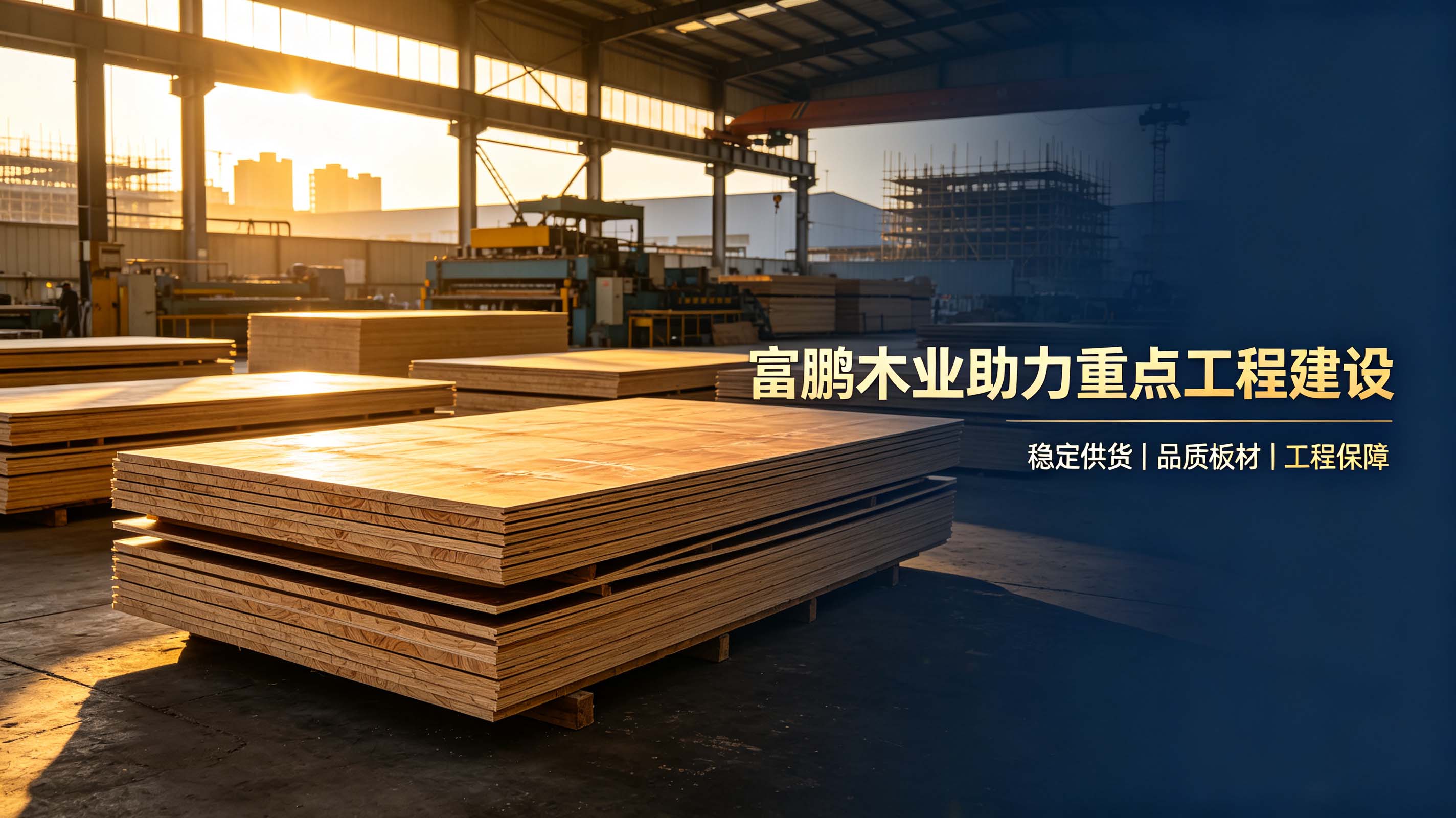 深耕板材品质|富鹏木业凭借过硬实力,助力临沂多项重点工程项目落地